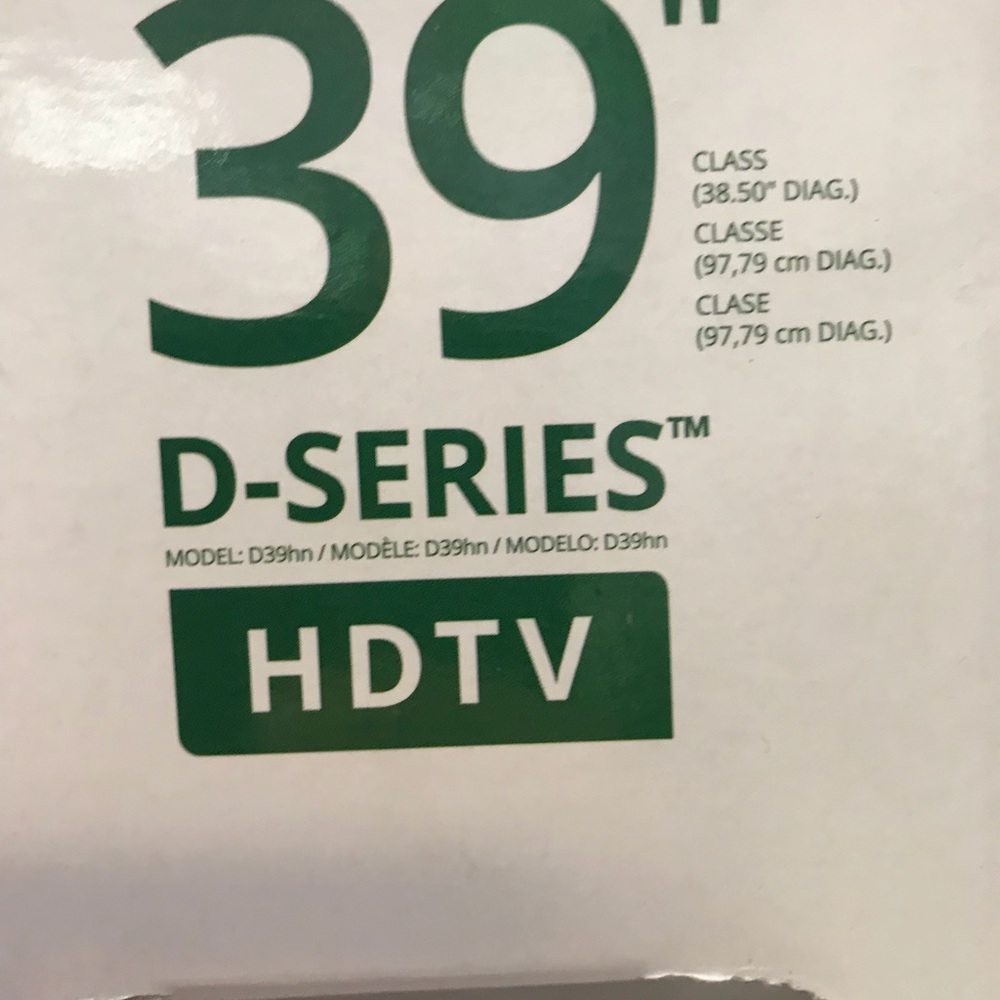 A brand New Vizio HDTV 39"inches